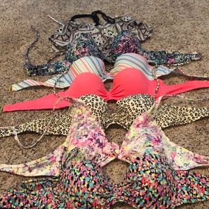 EUC! Lot of Victoria Secret bathing suit tops!